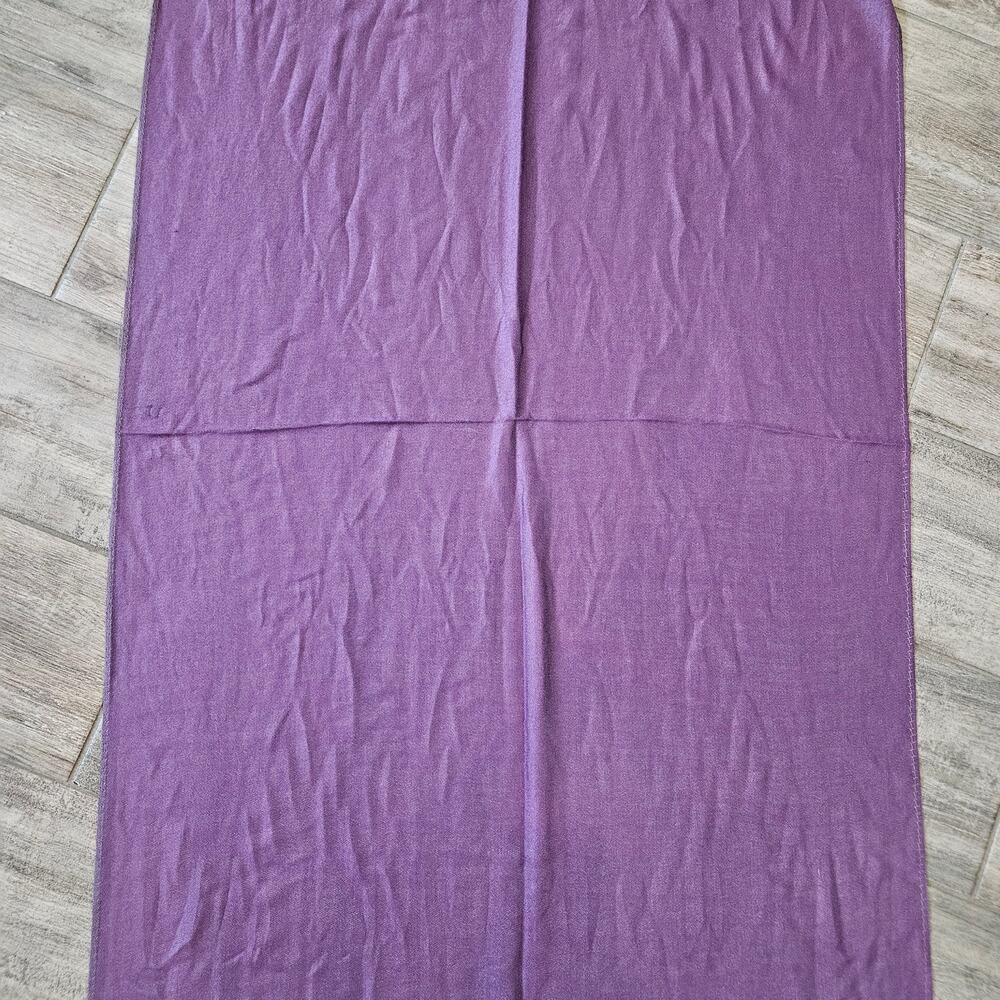 Golden Sky 100% Cashmere Scarf Purple Grey Camel Print Shawl Wrap Winter Fall - Picture 7 of 10
